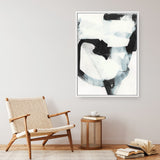 Shop Noir Shapes III Canvas Print a painted abstract themed framed canvas wall art print from The Print Emporium artwork collection - Buy Australian made fine art painting style stretched canvas prints for the home and your interior decor space, TPE-PC-WZ563-CA-35X46-NF