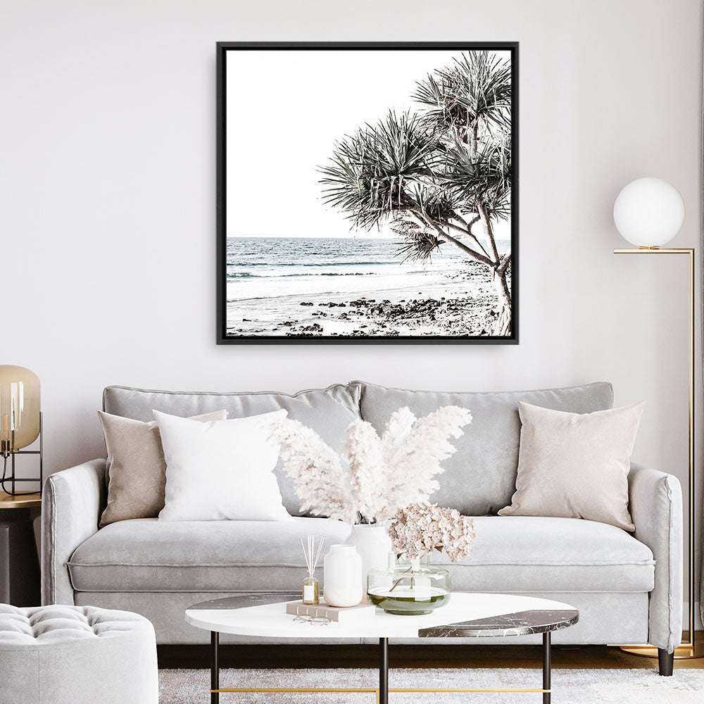 Shop Noosa I (Square) Photo Canvas a coastal themed photography framed stretched canvas print from The Print Emporium wall artwork collection - Buy Australian made prints for the home and your interior decor space, TPE-601-CA-40X40-NF