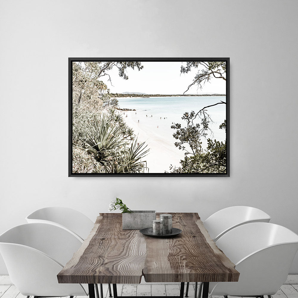Shop Noosa Views Photo Canvas Print a coastal themed photography framed stretched canvas print from The Print Emporium wall artwork collection - Buy Australian made prints for the home and your interior decor space, TPE-1066-CA-35X46-NF