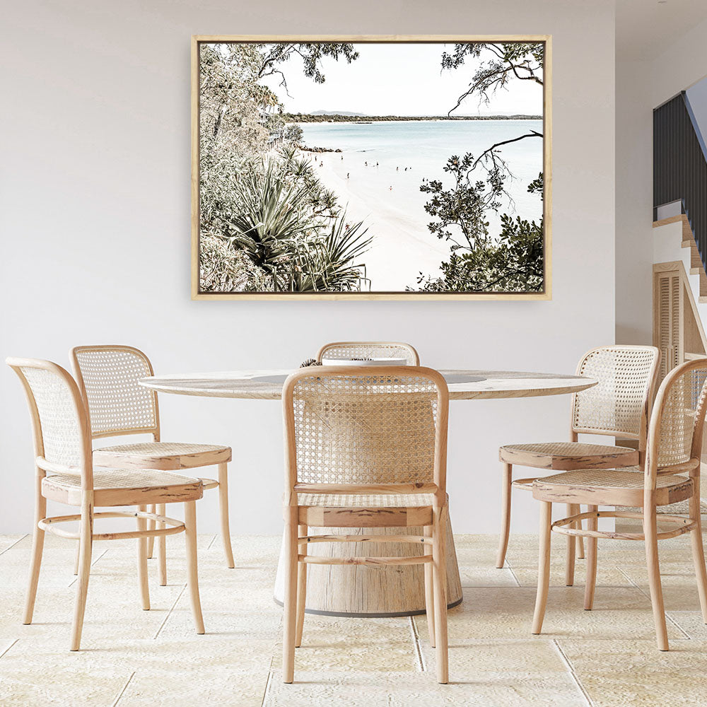 Shop Noosa Views Photo Canvas Print a coastal themed photography framed stretched canvas print from The Print Emporium wall artwork collection - Buy Australian made prints for the home and your interior decor space, TPE-1066-CA-35X46-NF