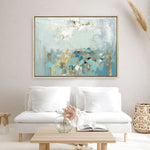 Shop Nu Bleu Canvas Print a painted abstract themed framed canvas wall art print from The Print Emporium artwork collection - Buy Australian made fine art painting style stretched canvas prints for the home and your interior decor space, TPE-PC-BC055-CA-35X46-NF