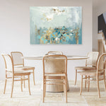 Shop Nu Bleu Canvas Print a painted abstract themed framed canvas wall art print from The Print Emporium artwork collection - Buy Australian made fine art painting style stretched canvas prints for the home and your interior decor space, TPE-PC-BC055-CA-35X46-NF