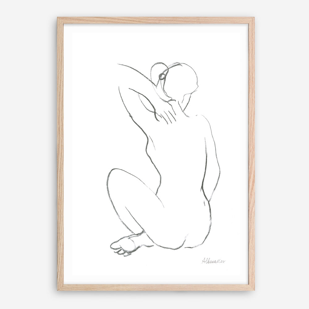 Shop Nude Sketch I Art Print a painted abstract themed wall art print from The Print Emporium wall artwork collection - Buy Australian made fine art painting style poster and framed prints for the home and your interior decor room, TPE-WA-54057-AP