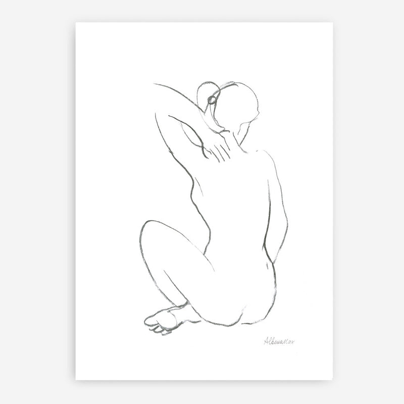 Shop Nude Sketch I Art Print a painted abstract themed wall art print from The Print Emporium wall artwork collection - Buy Australian made fine art painting style poster and framed prints for the home and your interior decor room, TPE-WA-54057-AP