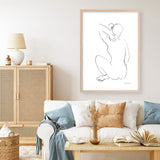 Shop Nude Sketch I Art Print a painted abstract themed wall art print from The Print Emporium wall artwork collection - Buy Australian made fine art painting style poster and framed prints for the home and your interior decor room, TPE-WA-54057-AP