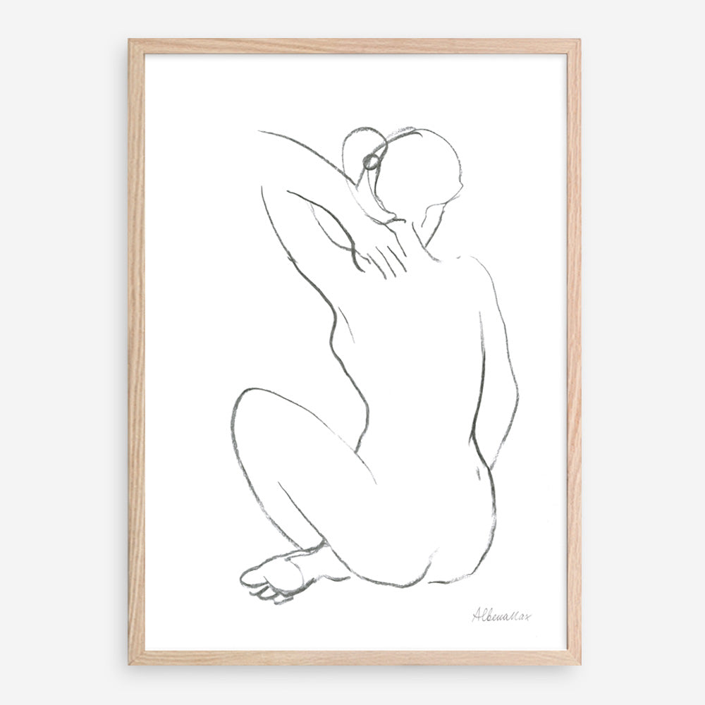 Shop Nude Sketch I Art Print a painted abstract themed wall art print from The Print Emporium wall artwork collection - Buy Australian made fine art painting style poster and framed prints for the home and your interior decor room, TPE-WA-54057-AP