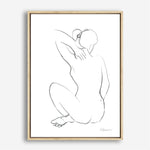 Shop Nude Sketch I Canvas Print a painted abstract themed framed canvas wall art print from The Print Emporium artwork collection - Buy Australian made fine art painting style stretched canvas prints for the home and your interior decor space, TPE-WA-54057-CA-35X46-NF