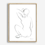 Shop Nude Sketch I Canvas Print a painted abstract themed framed canvas wall art print from The Print Emporium artwork collection - Buy Australian made fine art painting style stretched canvas prints for the home and your interior decor space, TPE-WA-54057-CA-35X46-NF