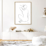 Shop Nude Sketch I Canvas Print a painted abstract themed framed canvas wall art print from The Print Emporium artwork collection - Buy Australian made fine art painting style stretched canvas prints for the home and your interior decor space, TPE-WA-54057-CA-35X46-NF