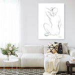 Shop Nude Sketch I Canvas Print a painted abstract themed framed canvas wall art print from The Print Emporium artwork collection - Buy Australian made fine art painting style stretched canvas prints for the home and your interior decor space, TPE-WA-54057-CA-35X46-NF