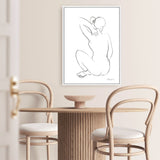 Shop Nude Sketch I Canvas Print a painted abstract themed framed canvas wall art print from The Print Emporium artwork collection - Buy Australian made fine art painting style stretched canvas prints for the home and your interior decor space, TPE-WA-54057-CA-35X46-NF