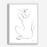Shop Nude Sketch I Canvas Print a painted abstract themed framed canvas wall art print from The Print Emporium artwork collection - Buy Australian made fine art painting style stretched canvas prints for the home and your interior decor space, TPE-WA-54057-CA-35X46-NF