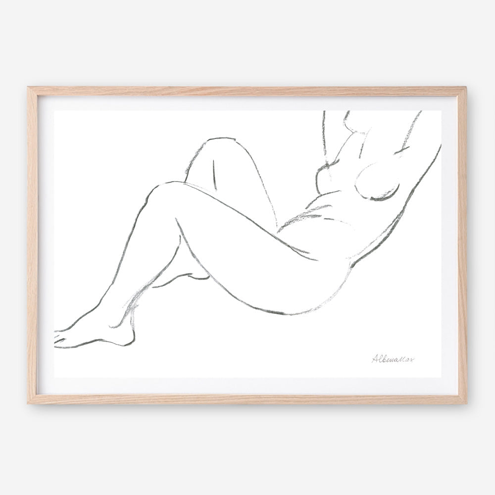 Shop Nude Sketch II Art Print a painted abstract themed wall art print from The Print Emporium wall artwork collection - Buy Australian made fine art painting style poster and framed prints for the home and your interior decor room, TPE-WA-54058-AP