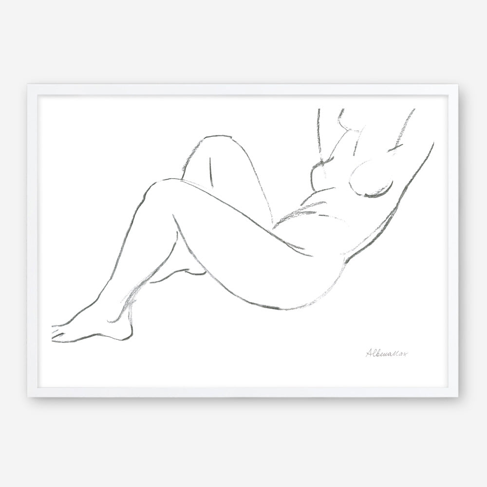 Shop Nude Sketch II Art Print a painted abstract themed wall art print from The Print Emporium wall artwork collection - Buy Australian made fine art painting style poster and framed prints for the home and your interior decor room, TPE-WA-54058-AP