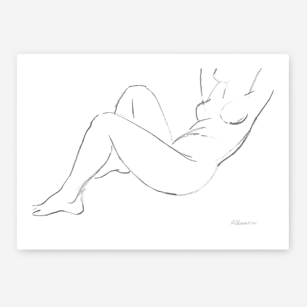 Shop Nude Sketch II Art Print a painted abstract themed wall art print from The Print Emporium wall artwork collection - Buy Australian made fine art painting style poster and framed prints for the home and your interior decor room, TPE-WA-54058-AP