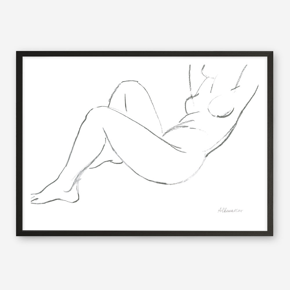 Shop Nude Sketch II Art Print a painted abstract themed wall art print from The Print Emporium wall artwork collection - Buy Australian made fine art painting style poster and framed prints for the home and your interior decor room, TPE-WA-54058-AP