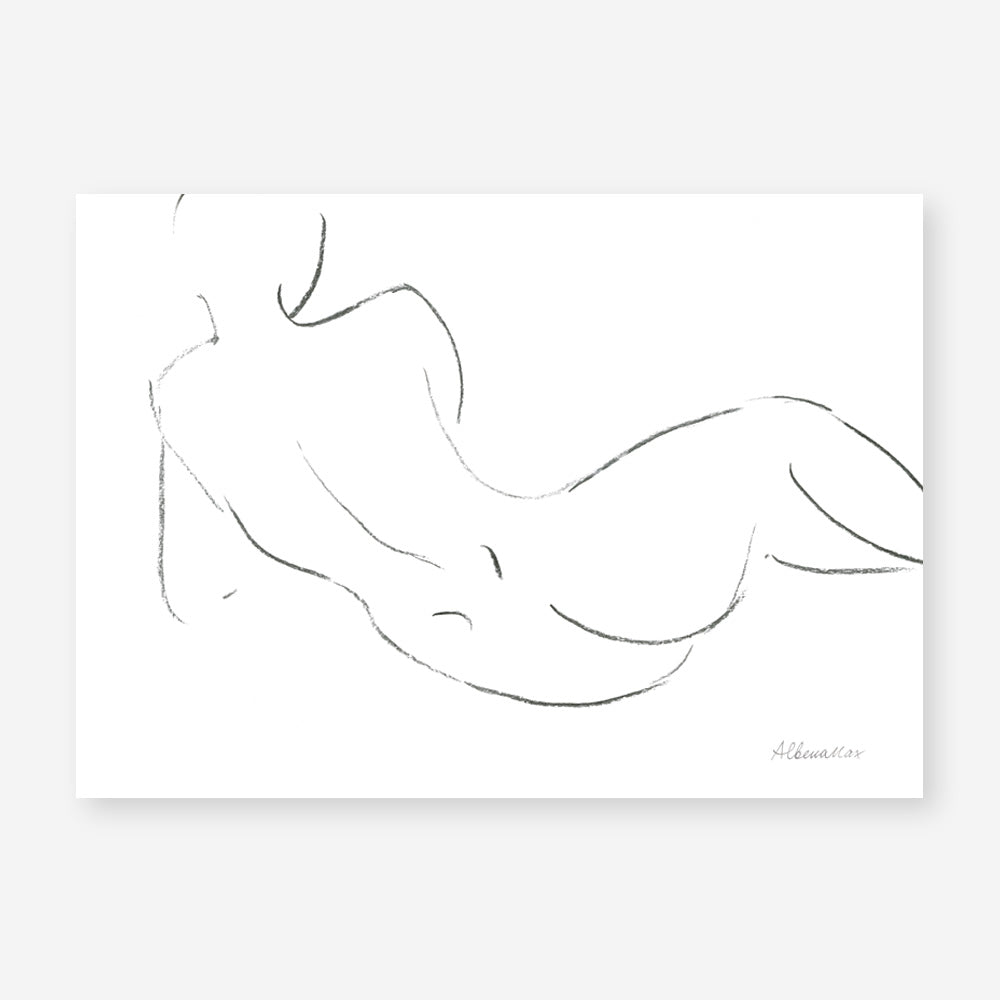 Shop Nude Sketch III Art Print a painted abstract themed wall art print from The Print Emporium wall artwork collection - Buy Australian made fine art painting style poster and framed prints for the home and your interior decor room, TPE-WA-54059-AP