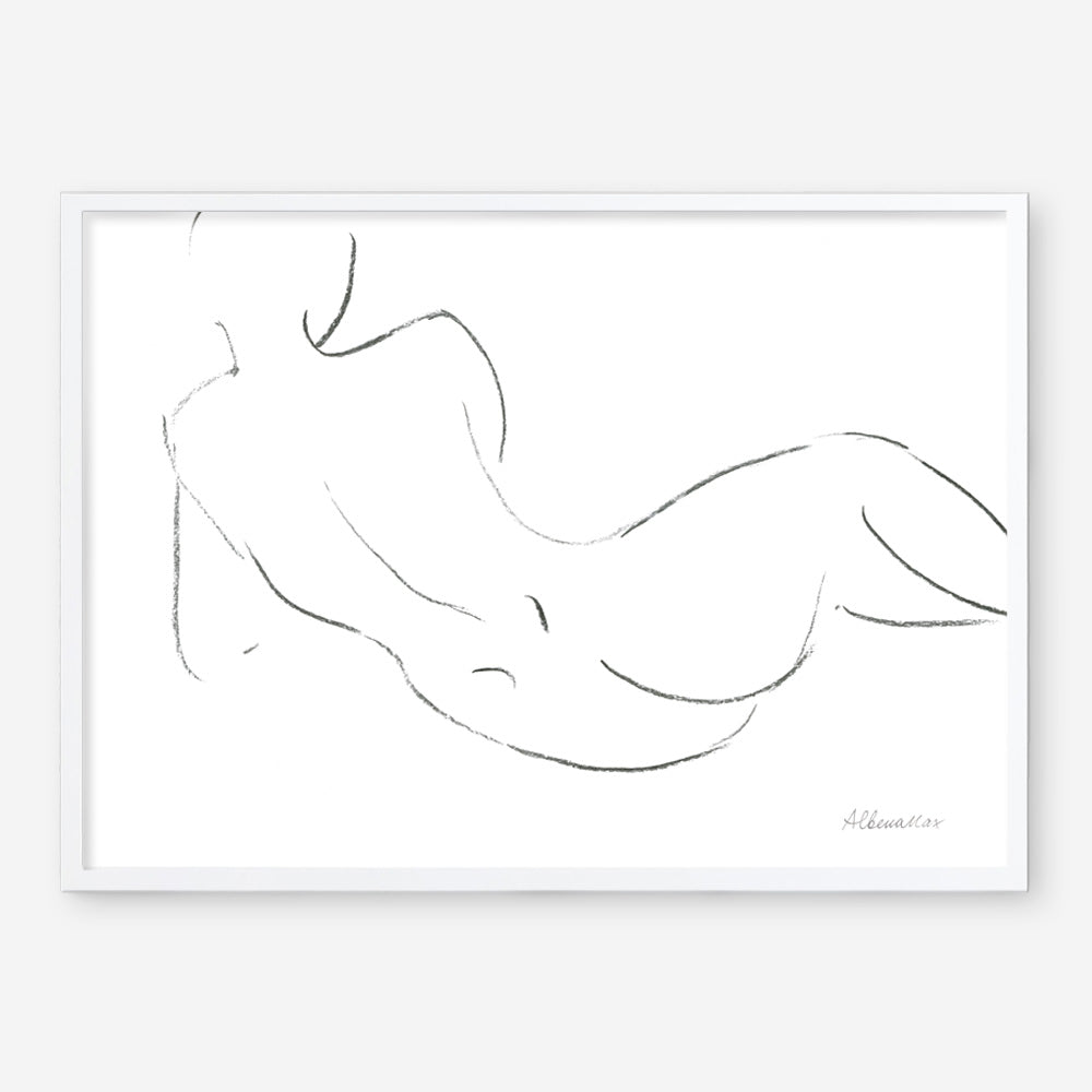 Shop Nude Sketch III Art Print a painted abstract themed wall art print from The Print Emporium wall artwork collection - Buy Australian made fine art painting style poster and framed prints for the home and your interior decor room, TPE-WA-54059-AP