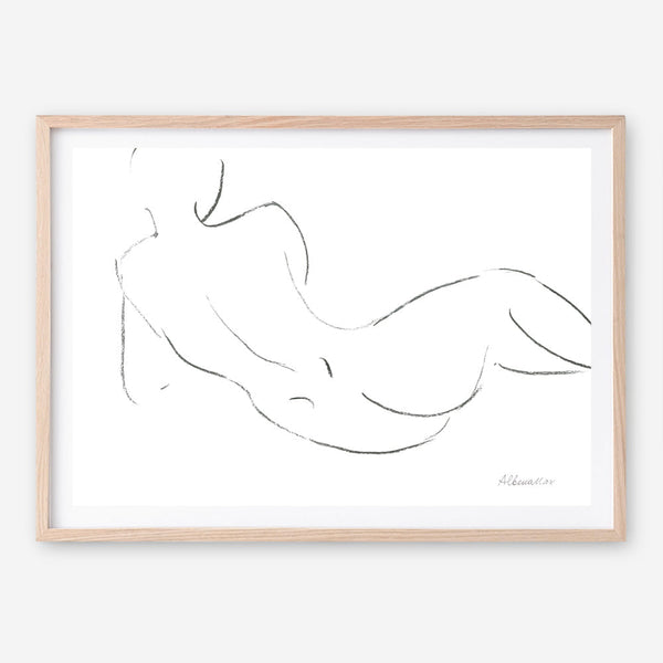 Shop Nude Sketch III Art Print a painted abstract themed wall art print from The Print Emporium wall artwork collection - Buy Australian made fine art painting style poster and framed prints for the home and your interior decor room, TPE-WA-54059-AP
