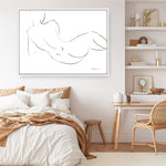 Shop Nude Sketch III Canvas Print a painted abstract themed framed canvas wall art print from The Print Emporium artwork collection - Buy Australian made fine art painting style stretched canvas prints for the home and your interior decor space, TPE-WA-54059-CA-35X46-NF