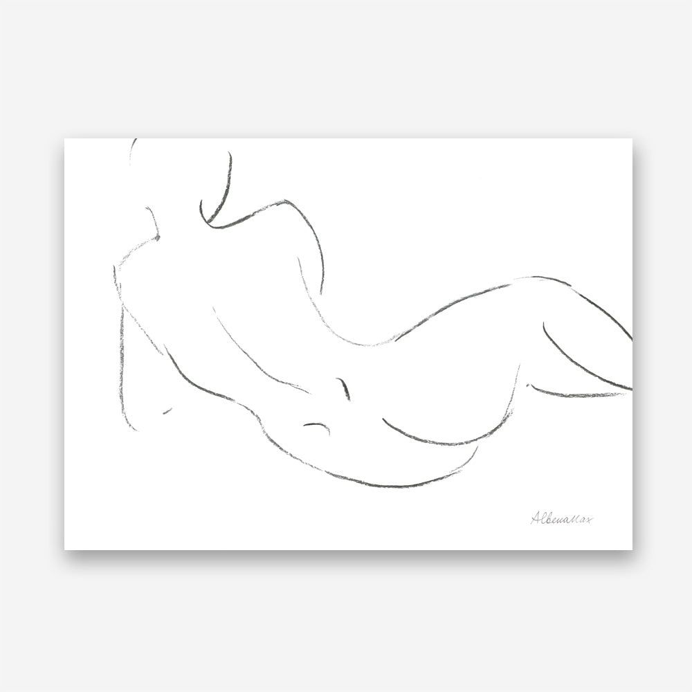 Shop Nude Sketch III Canvas Print a painted abstract themed framed canvas wall art print from The Print Emporium artwork collection - Buy Australian made fine art painting style stretched canvas prints for the home and your interior decor space, TPE-WA-54059-CA-35X46-NF