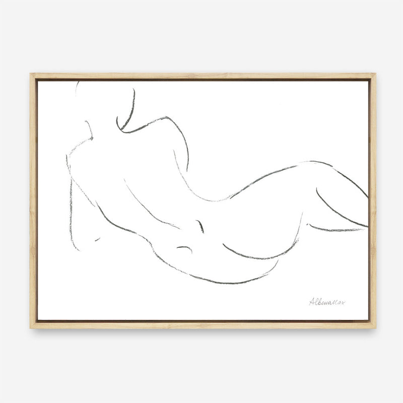 Shop Nude Sketch III Canvas Print a painted abstract themed framed canvas wall art print from The Print Emporium artwork collection - Buy Australian made fine art painting style stretched canvas prints for the home and your interior decor space, TPE-WA-54059-CA-35X46-NF