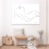 Shop Nude Sketch III Canvas Print a painted abstract themed framed canvas wall art print from The Print Emporium artwork collection - Buy Australian made fine art painting style stretched canvas prints for the home and your interior decor space, TPE-WA-54059-CA-35X46-NF