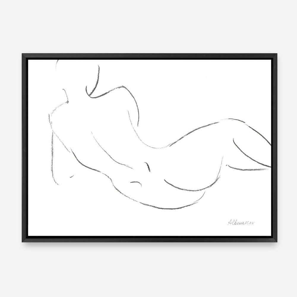 Shop Nude Sketch III Canvas Print a painted abstract themed framed canvas wall art print from The Print Emporium artwork collection - Buy Australian made fine art painting style stretched canvas prints for the home and your interior decor space, TPE-WA-54059-CA-35X46-NF