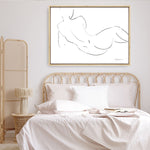Shop Nude Sketch III Canvas Print a painted abstract themed framed canvas wall art print from The Print Emporium artwork collection - Buy Australian made fine art painting style stretched canvas prints for the home and your interior decor space, TPE-WA-54059-CA-35X46-NF