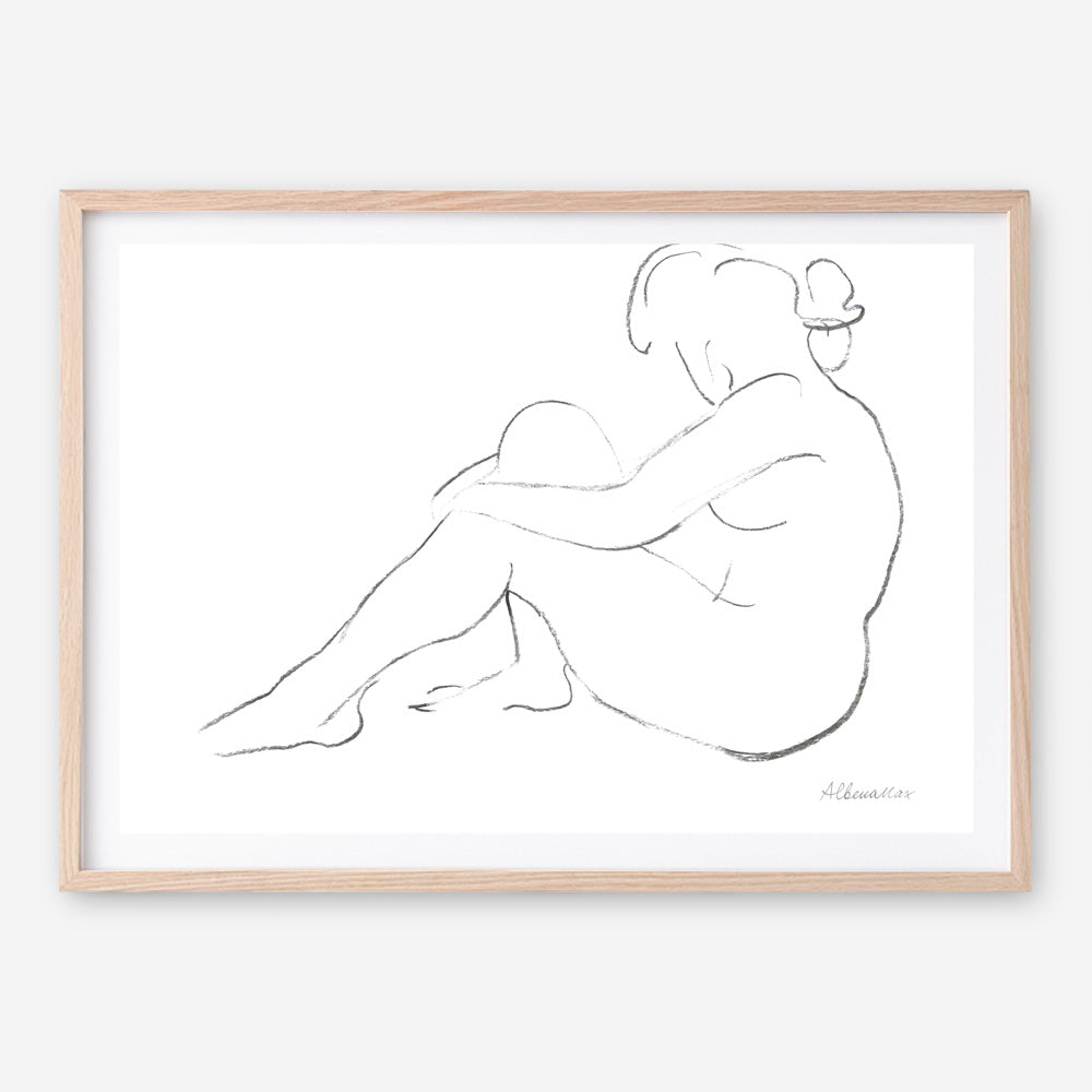 Shop Nude Sketch IV Art Print a painted abstract themed wall art print from The Print Emporium wall artwork collection - Buy Australian made fine art painting style poster and framed prints for the home and your interior decor room, TPE-WA-54060-AP