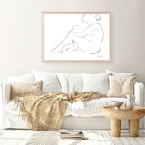 Shop Nude Sketch IV Art Print a painted abstract themed wall art print from The Print Emporium wall artwork collection - Buy Australian made fine art painting style poster and framed prints for the home and your interior decor room, TPE-WA-54060-AP