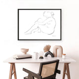 Shop Nude Sketch IV Art Print a painted abstract themed wall art print from The Print Emporium wall artwork collection - Buy Australian made fine art painting style poster and framed prints for the home and your interior decor room, TPE-WA-54060-AP