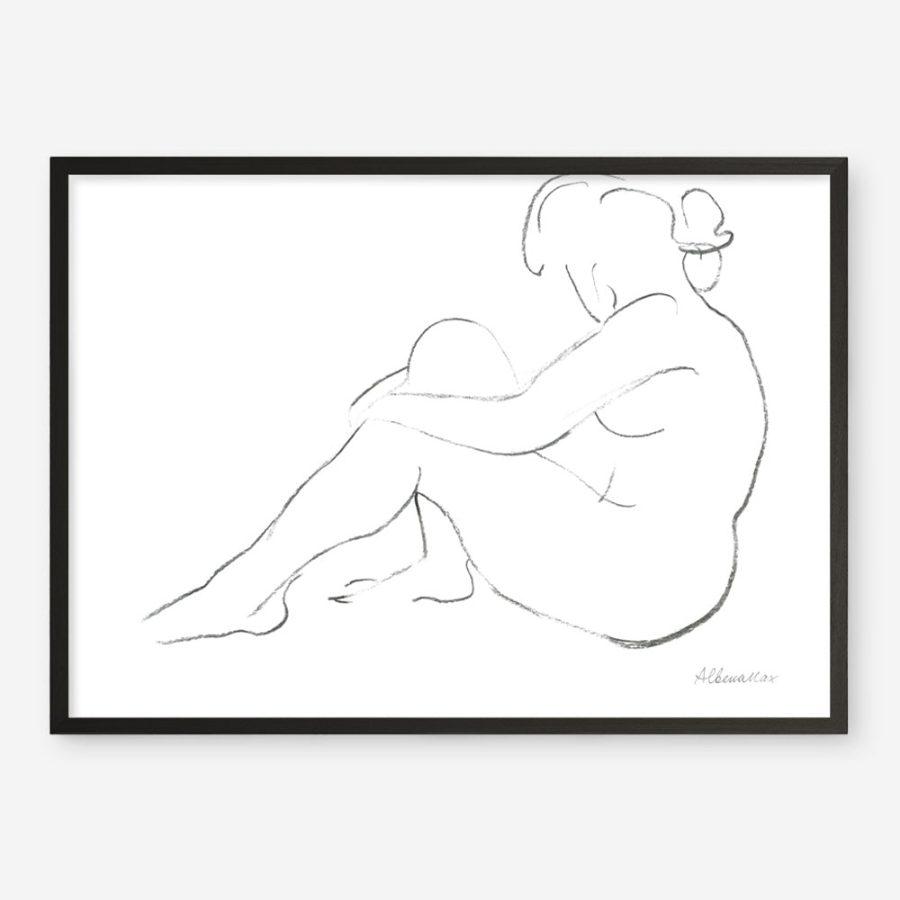 Shop Nude Sketch IV Art Print a painted abstract themed wall art print from The Print Emporium wall artwork collection - Buy Australian made fine art painting style poster and framed prints for the home and your interior decor room, TPE-WA-54060-AP