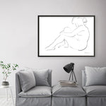 Shop Nude Sketch IV Art Print a painted abstract themed wall art print from The Print Emporium wall artwork collection - Buy Australian made fine art painting style poster and framed prints for the home and your interior decor room, TPE-WA-54060-AP