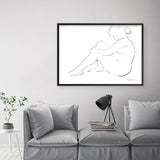 Shop Nude Sketch IV Art Print a painted abstract themed wall art print from The Print Emporium wall artwork collection - Buy Australian made fine art painting style poster and framed prints for the home and your interior decor room, TPE-WA-54060-AP