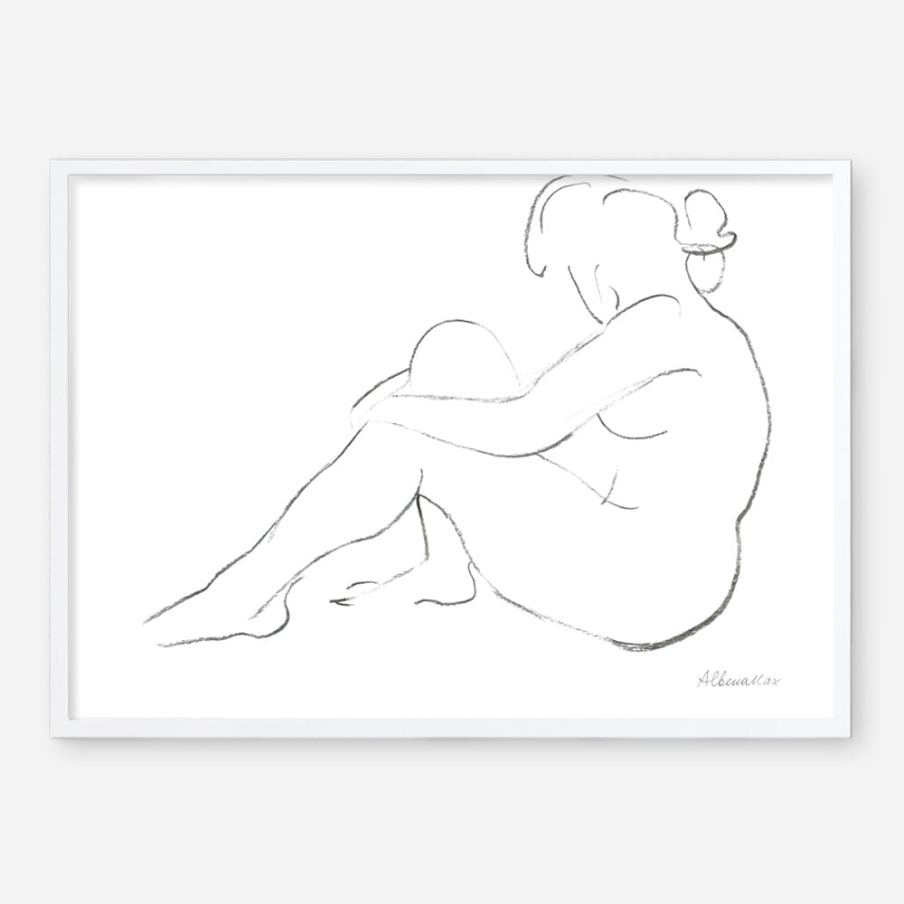 Shop Nude Sketch IV Art Print a painted abstract themed wall art print from The Print Emporium wall artwork collection - Buy Australian made fine art painting style poster and framed prints for the home and your interior decor room, TPE-WA-54060-AP
