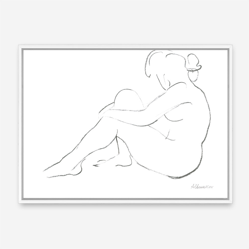 Shop Nude Sketch IV Canvas Print a painted abstract themed framed canvas wall art print from The Print Emporium artwork collection - Buy Australian made fine art painting style stretched canvas prints for the home and your interior decor space, TPE-WA-54060-CA-35X46-NF