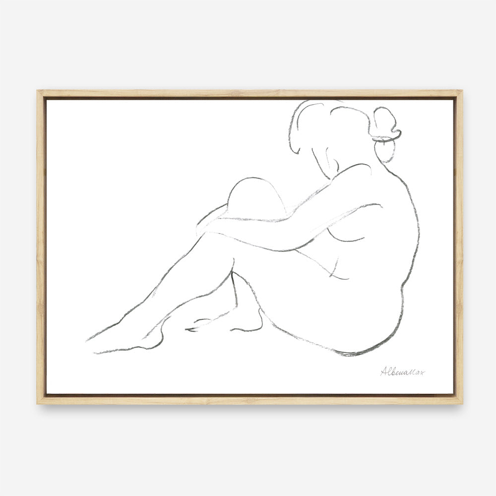 Shop Nude Sketch IV Canvas Print a painted abstract themed framed canvas wall art print from The Print Emporium artwork collection - Buy Australian made fine art painting style stretched canvas prints for the home and your interior decor space, TPE-WA-54060-CA-35X46-NF