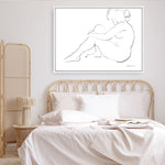Shop Nude Sketch IV Canvas Print a painted abstract themed framed canvas wall art print from The Print Emporium artwork collection - Buy Australian made fine art painting style stretched canvas prints for the home and your interior decor space, TPE-WA-54060-CA-35X46-NF