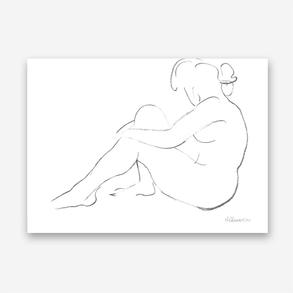 Shop Nude Sketch IV Canvas Print a painted abstract themed framed canvas wall art print from The Print Emporium artwork collection - Buy Australian made fine art painting style stretched canvas prints for the home and your interior decor space, TPE-WA-54060-CA-35X46-NF