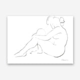 Shop Nude Sketch IV Canvas Print a painted abstract themed framed canvas wall art print from The Print Emporium artwork collection - Buy Australian made fine art painting style stretched canvas prints for the home and your interior decor space, TPE-WA-54060-CA-35X46-NF