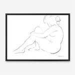 Shop Nude Sketch IV Canvas Print a painted abstract themed framed canvas wall art print from The Print Emporium artwork collection - Buy Australian made fine art painting style stretched canvas prints for the home and your interior decor space, TPE-WA-54060-CA-35X46-NF