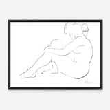 Shop Nude Sketch IV Canvas Print a painted abstract themed framed canvas wall art print from The Print Emporium artwork collection - Buy Australian made fine art painting style stretched canvas prints for the home and your interior decor space, TPE-WA-54060-CA-35X46-NF