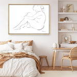 Shop Nude Sketch IV Canvas Print a painted abstract themed framed canvas wall art print from The Print Emporium artwork collection - Buy Australian made fine art painting style stretched canvas prints for the home and your interior decor space, TPE-WA-54060-CA-35X46-NF
