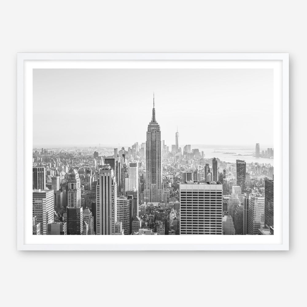 Shop Nyc Skyline B&W Photo Art Print a photography wall art print from The Print Emporium wall artwork collection - Buy Australian made fine art poster and framed prints for the home and your interior decor room, TPE-296-AP