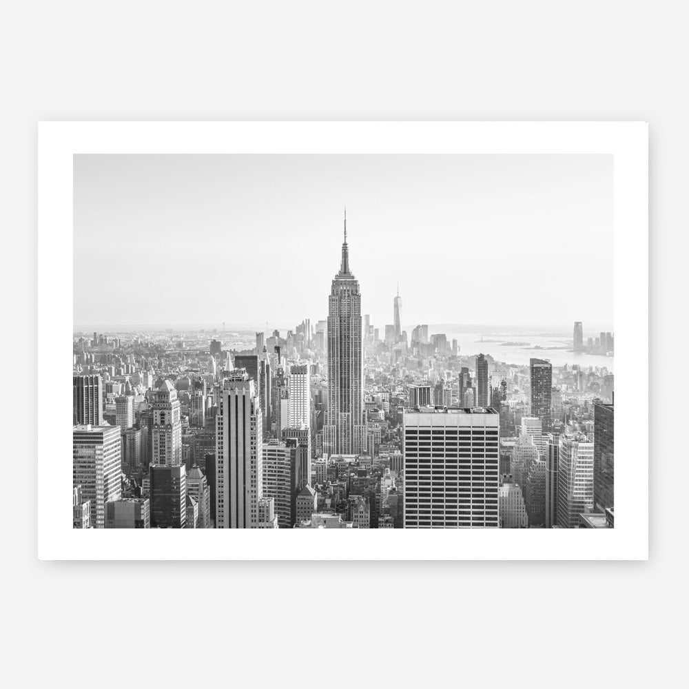 Shop Nyc Skyline B&W Photo Art Print a photography wall art print from The Print Emporium wall artwork collection - Buy Australian made fine art poster and framed prints for the home and your interior decor room, TPE-296-AP