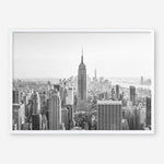 Shop Nyc Skyline B&W Photo Art Print a photography wall art print from The Print Emporium wall artwork collection - Buy Australian made fine art poster and framed prints for the home and your interior decor room, TPE-296-AP