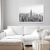 Shop Nyc Skyline B&W Photo Art Print a photography wall art print from The Print Emporium wall artwork collection - Buy Australian made fine art poster and framed prints for the home and your interior decor room, TPE-296-AP