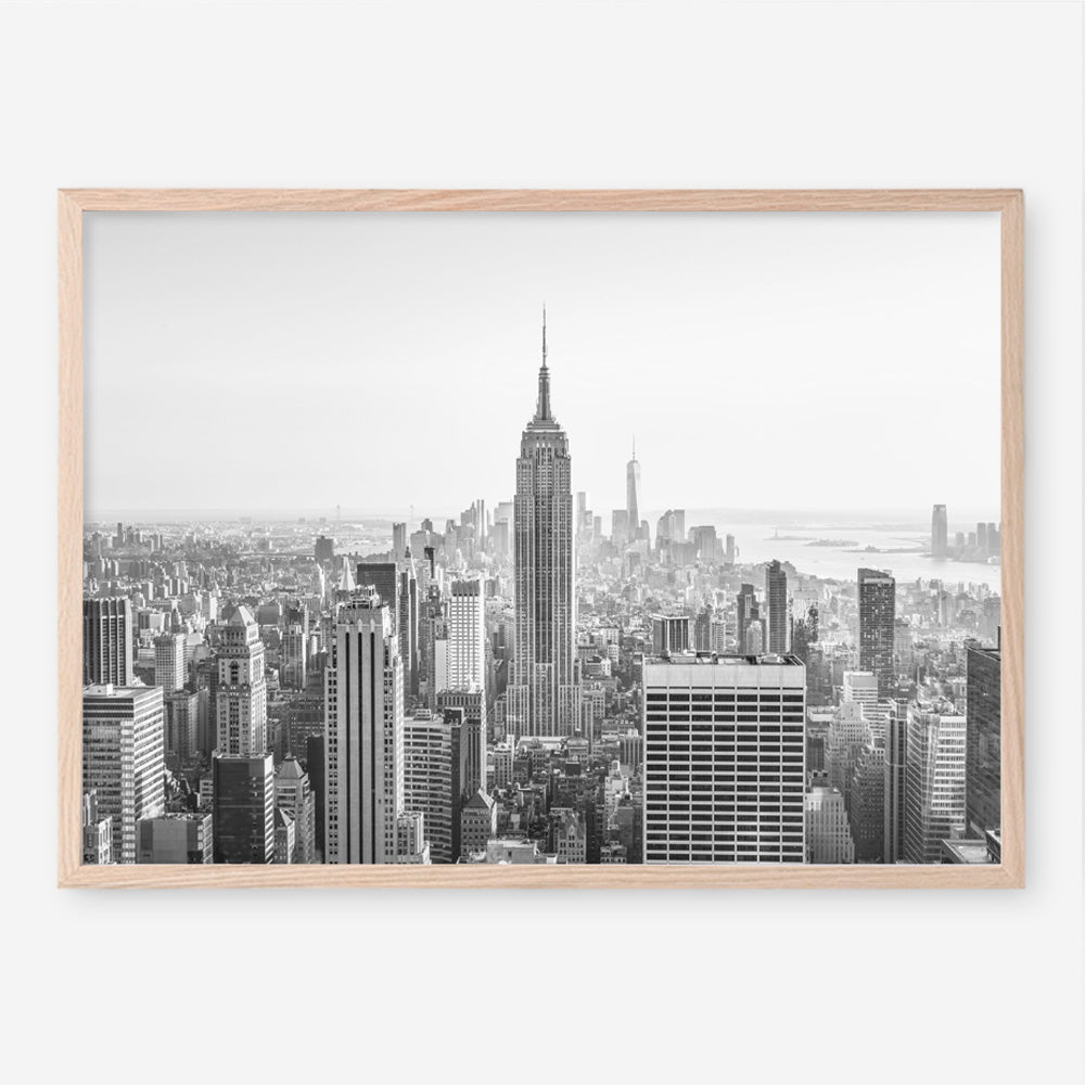 Shop Nyc Skyline B&W Photo Art Print a photography wall art print from The Print Emporium wall artwork collection - Buy Australian made fine art poster and framed prints for the home and your interior decor room, TPE-296-AP