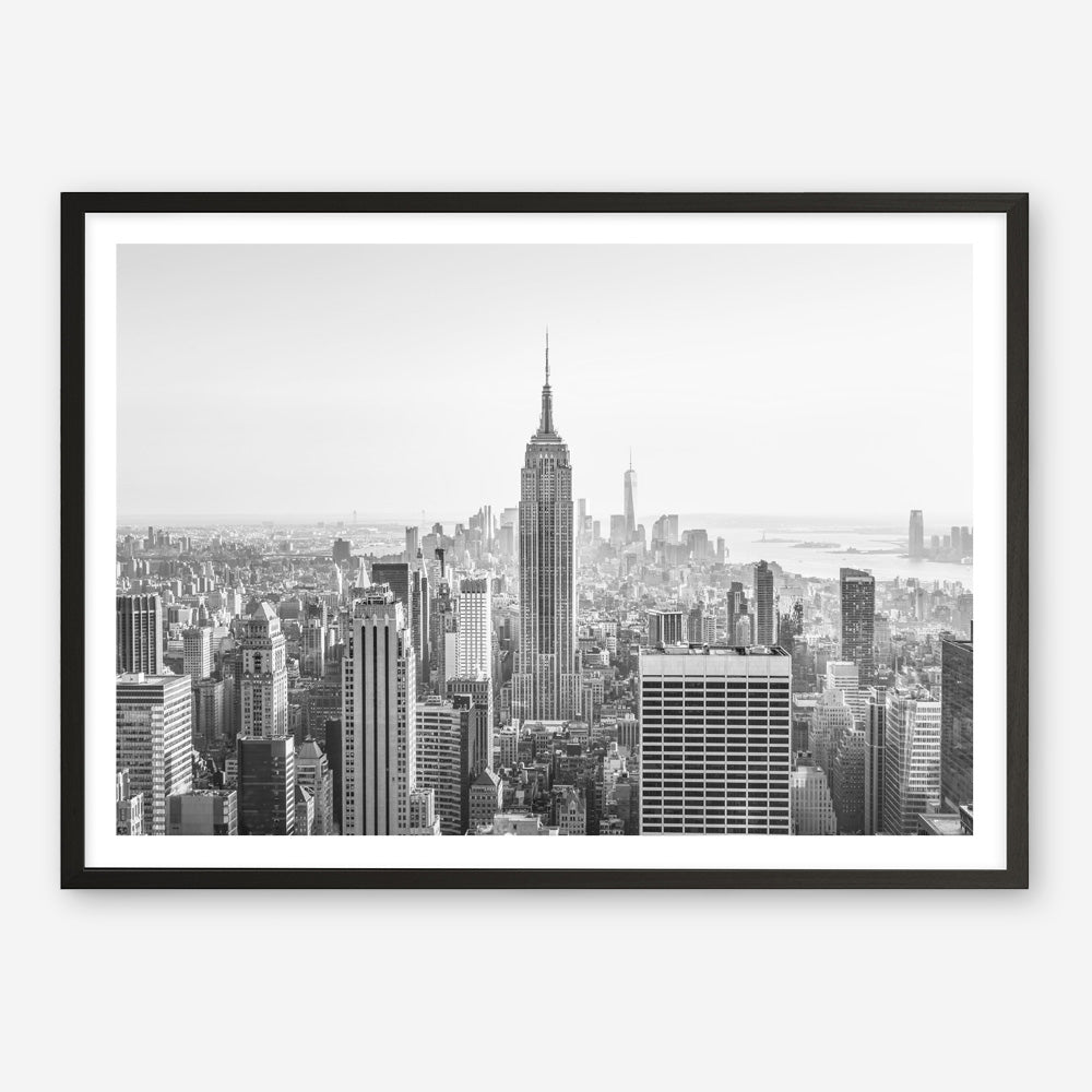 Shop Nyc Skyline B&W Photo Art Print a photography wall art print from The Print Emporium wall artwork collection - Buy Australian made fine art poster and framed prints for the home and your interior decor room, TPE-296-AP